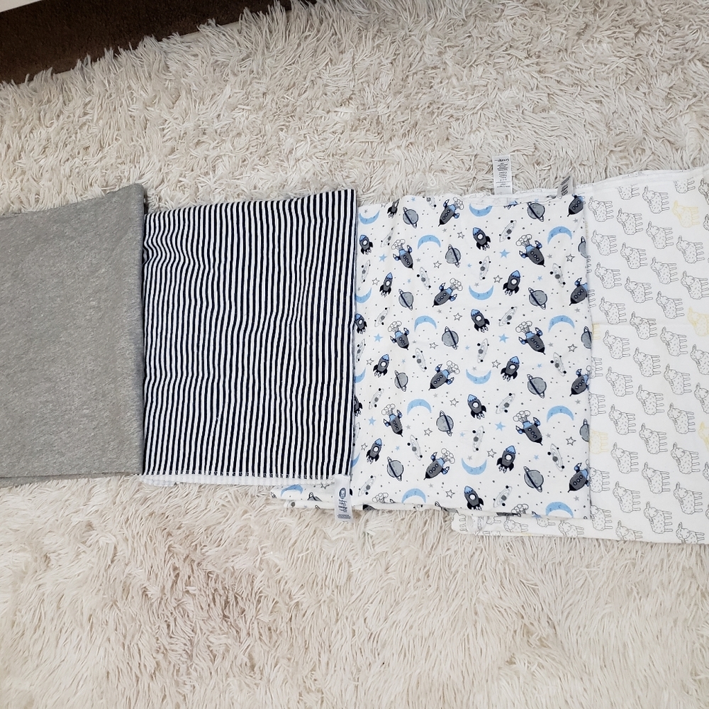 Gerber organic cotton flannel receiving swaddle